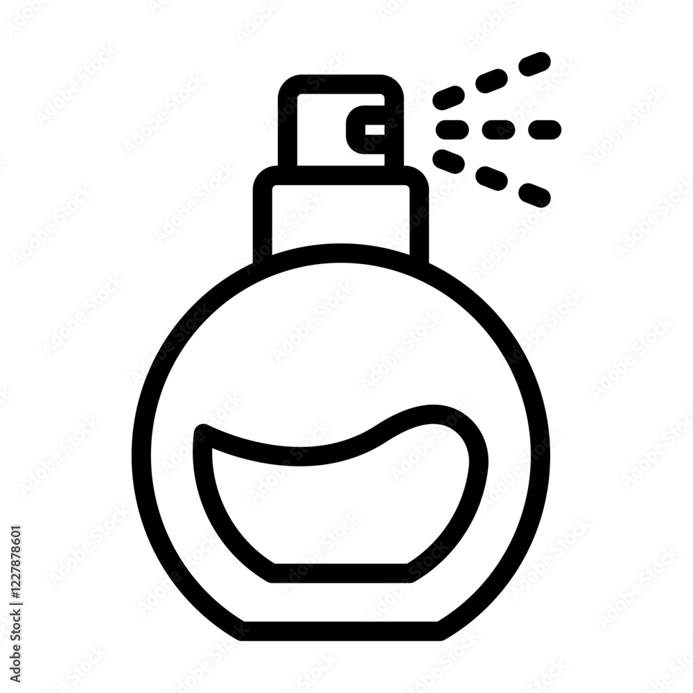 Perfume Bottle Vector Line Icon Design Perfume Bottle Vector Line Icon Design