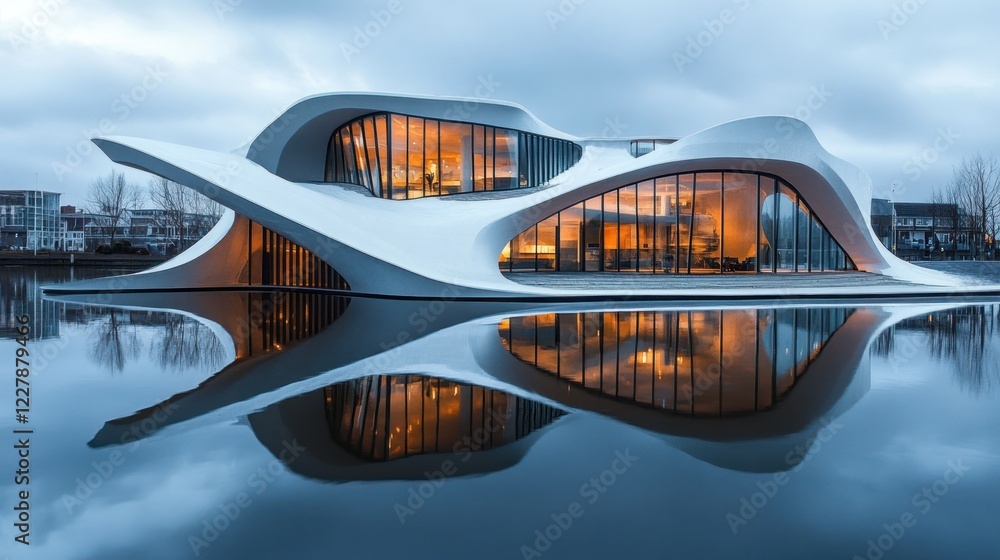 Stunning Modern Architecture: A Lakeside Masterpiece Stunning Modern Architecture: A Lakeside Masterpiece
