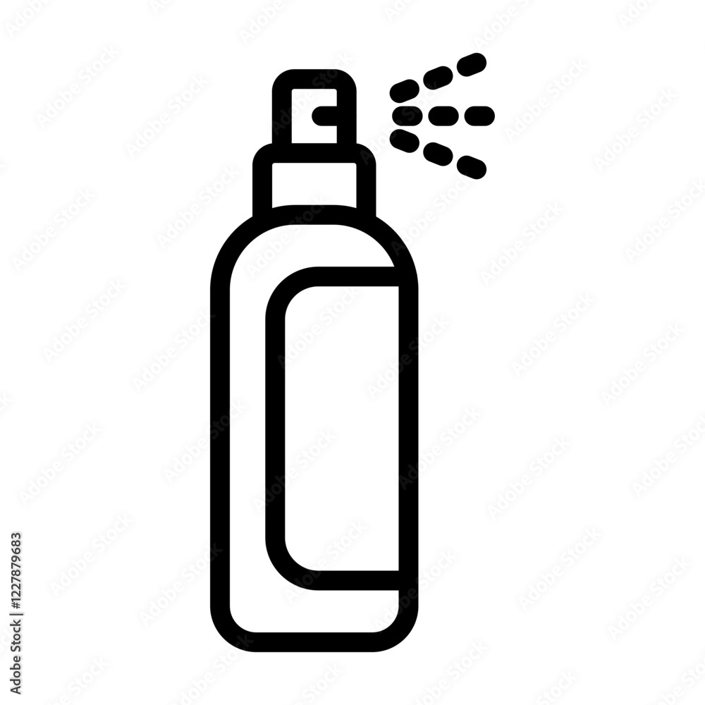 Toner Spray Vector Line Icon Design Toner Spray Vector Line Icon Design