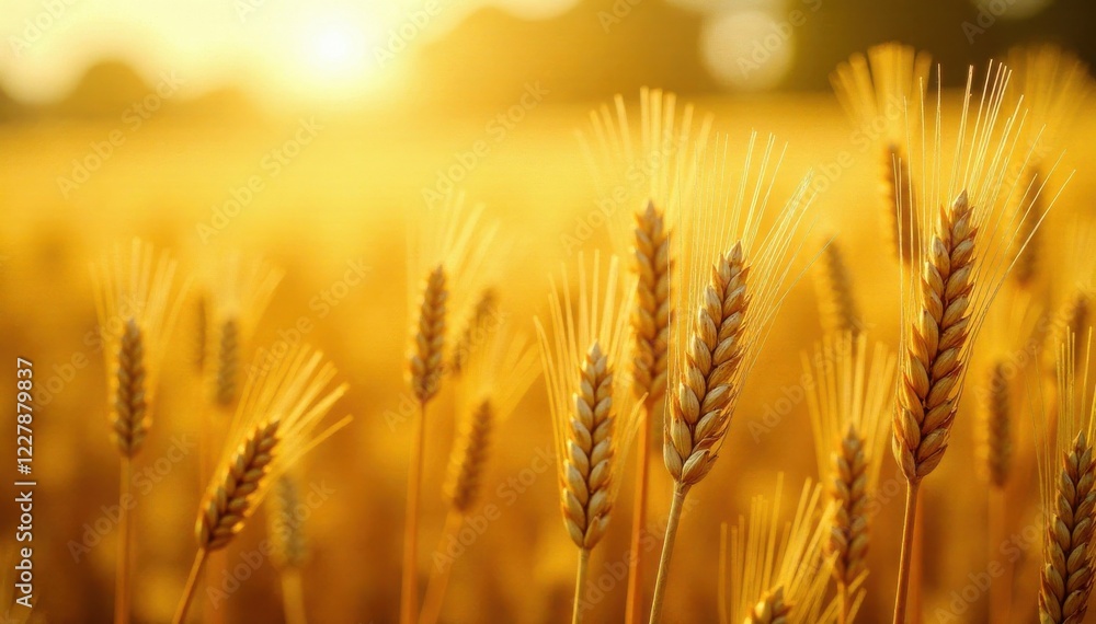 Golden wheat golden foil texture, shiny yellow leaf gold foil, grain Golden wheat golden foil texture, shiny yellow leaf gold foil, grain