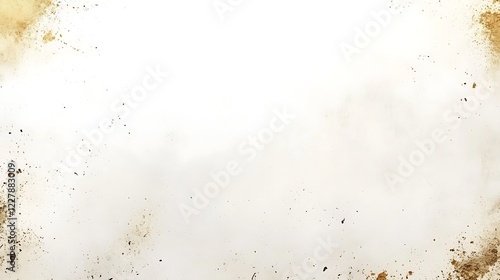 Abstract White Background With Brown Spattered Texture