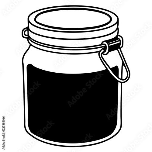 glass jar of jam