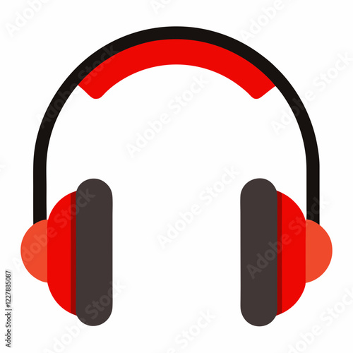 headphones icon isolated  vector illustration