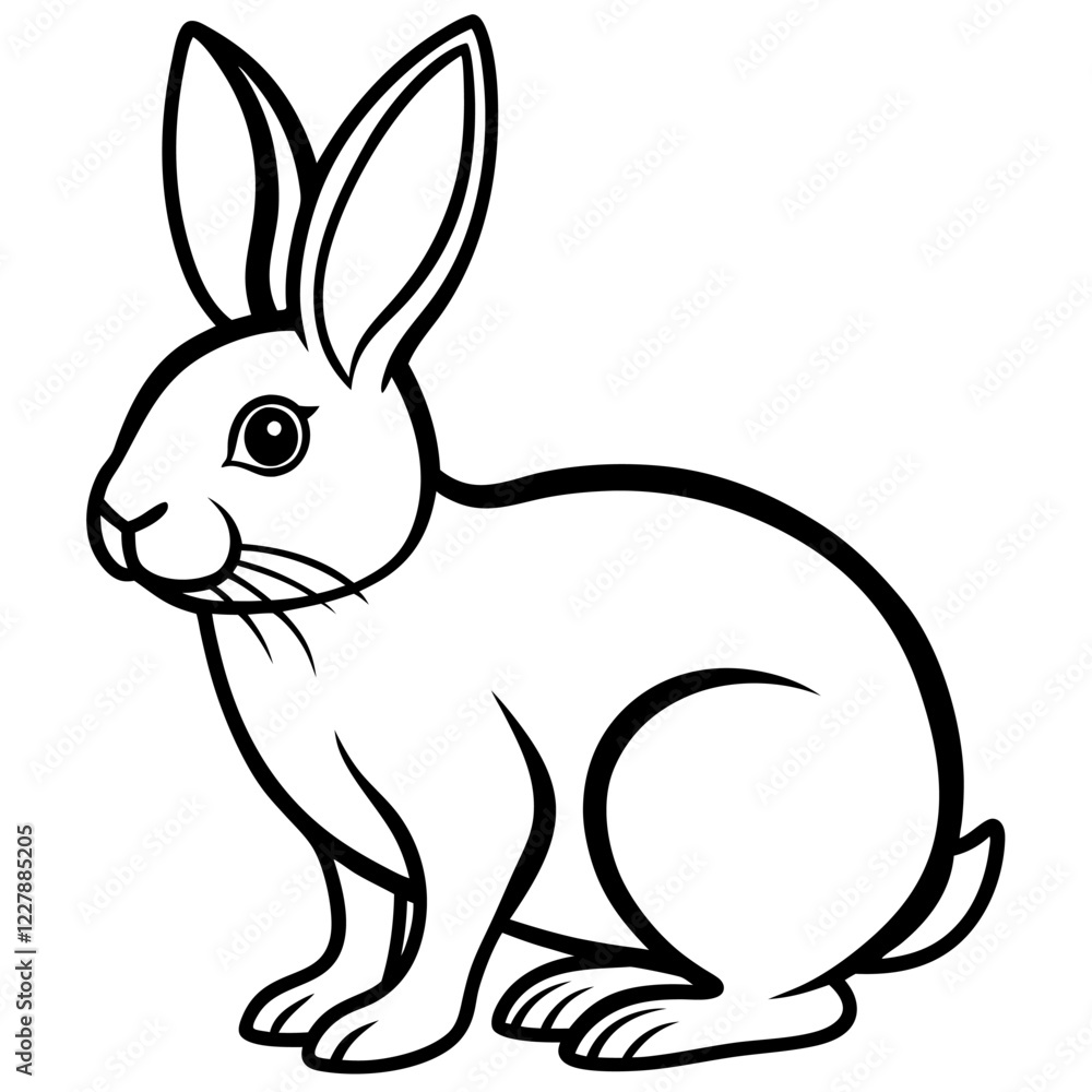 Obraz premium white rabbit on white