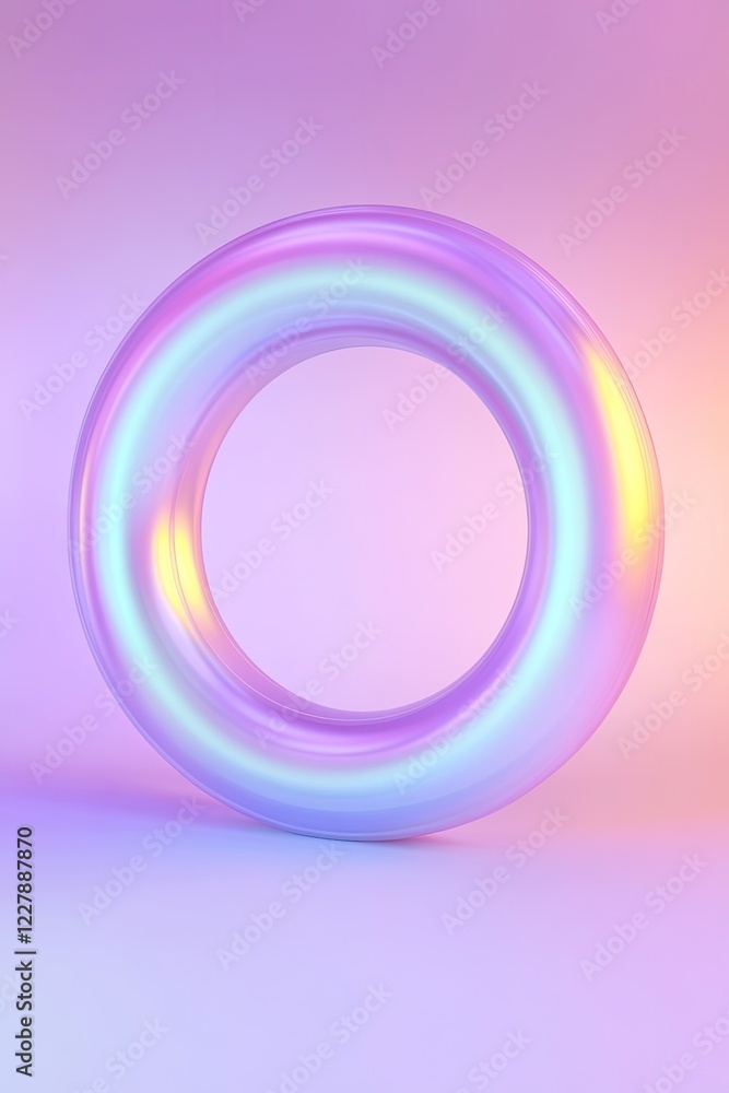 futuristic creative concept of ct scanner represented as geometric ring of glowing light soft metallic tones blending futuristic creative concept of ct scanner represented as geometric ring of glowing light soft metallic tones blending
