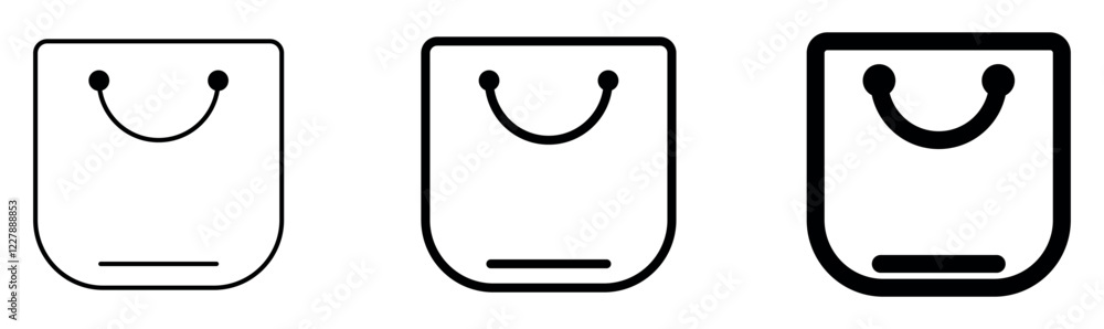 Shopping iocn. Shopping bag icon. Shopping Bag Icon, Paper Bags, Online Shop Symbol, E-Commerce Logo, Commerce Sign. Outline bag symbol. Shopping iocn. Shopping bag icon. Shopping Bag Icon, Paper Bags, Online Shop Symbol, E-Commerce Logo, Commerce Sign. Outline bag symbol.