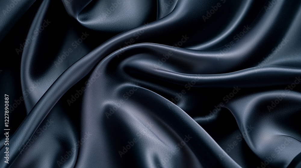 Fototapeta premium Luxury Silk Fabric with Elegant Drapery and Rich Textures – Close-Up