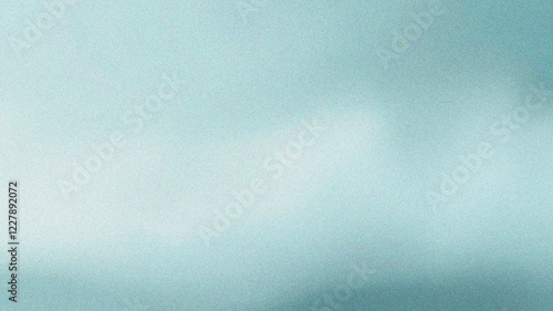 Light blue grainy gradient background with vignette effect, Blue to white abstract background with grainy texture fading away, High-quality image featuring a grainy texture with a soft blue gradient