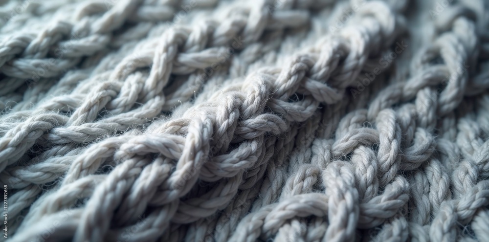 Soft gray woolen fabric with intricate stitches, neutral, intricate Soft gray woolen fabric with intricate stitches, neutral, intricate