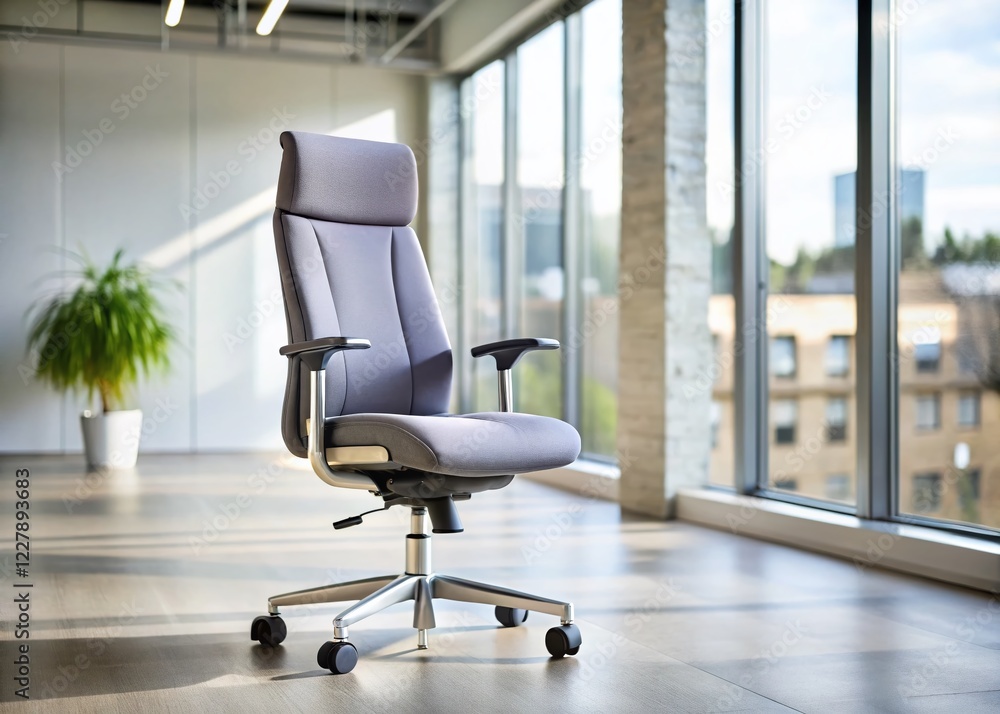 Ergonomic Gray Office Chair Boosting Productivity: Minimalist Design for Modern Workspace Ergonomic Gray Office Chair Boosting Productivity: Minimalist Design for Modern Workspace