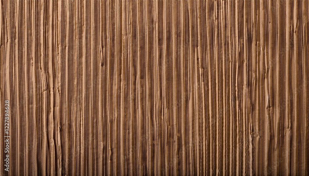 Fototapeta premium brown recycled corrugated cardboard texture background, AI gener