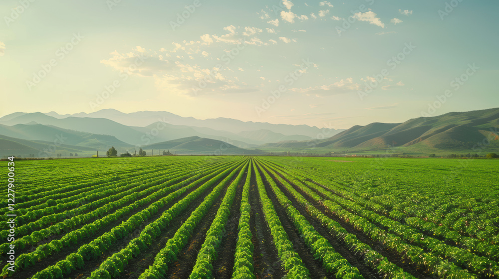 A Field of Green Plants A Field of Green Plants