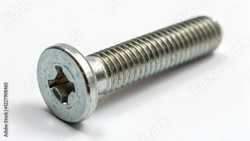Close-up of a Countersunk Machine Screw with a Star Drive