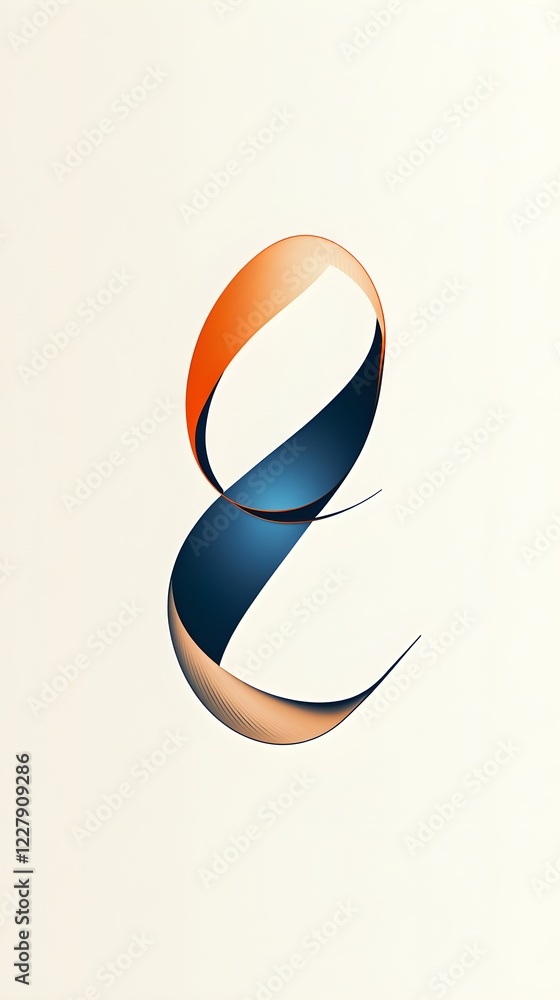 Abstract Interpretation of Colorful Logo Design with Flowing Shapes Abstract Interpretation of Colorful Logo Design with Flowing Shapes