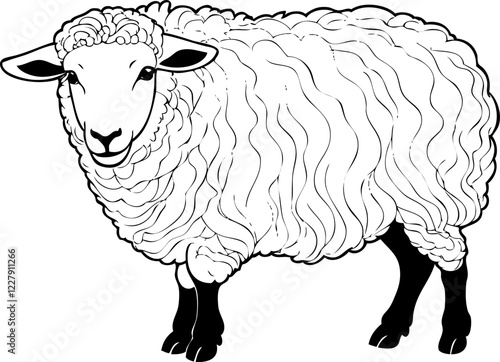 illustration of sheep