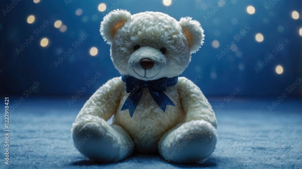 teddy bear on blue background teddy bear on blue background