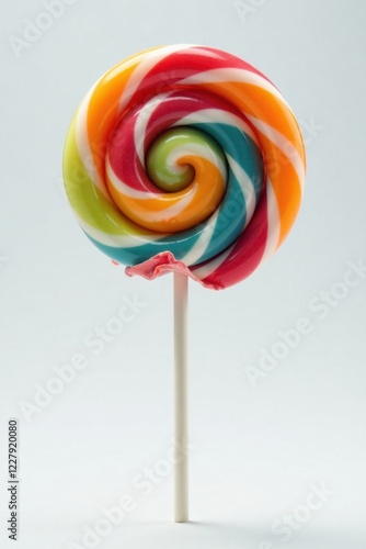 Wallpaper Mural Colorful lollipop standing alone on white background, Graphics, Food Torontodigital.ca
