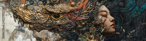 AIgenerated art is displayed alongside traditional masterpieces.