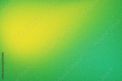Abstract gainy gradient background teal green retro noise texture summer banner poster backdrop design, copy space