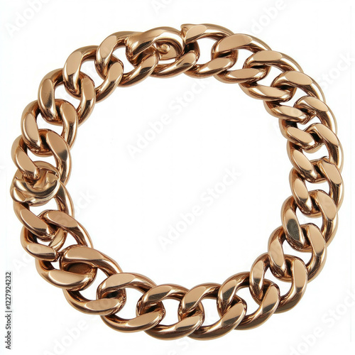 Gold Chain Isolated