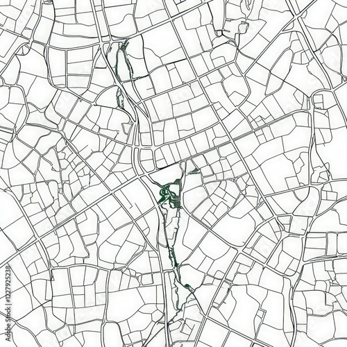 Street Map Isolated