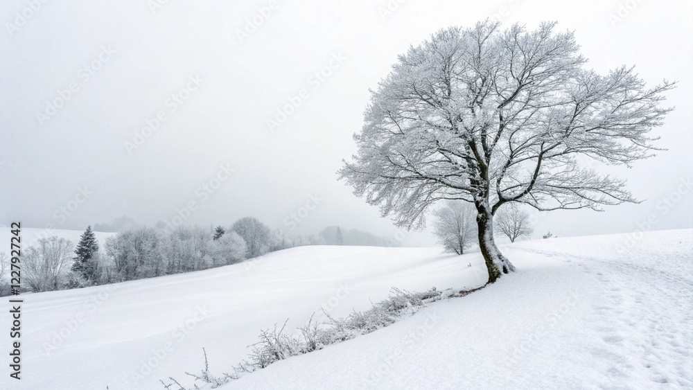 snow covered trees snow covered trees