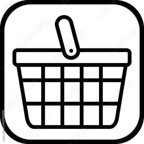 Shopping basket iocn style photo