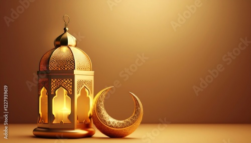 Elegant Ramadan Kareem Collection: Crescent Moons, Lanterns, and Islamic Calligraphy