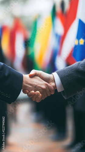 International Deal: A Handshake for Global Collaboration photo