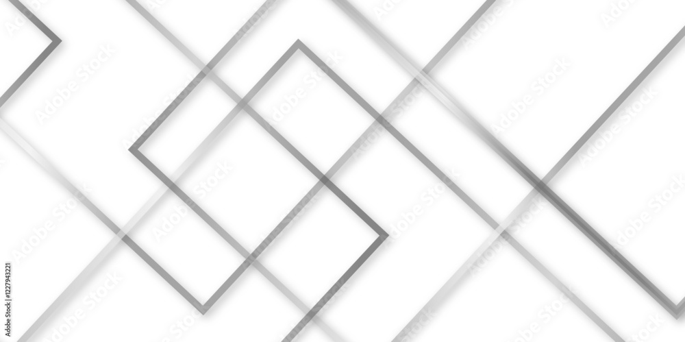 Obraz premium Abstract seamless random geometric white, black square lines pattern on a transparent background design. abstract background with luxury geometric random chaotic lines. squares and triangle line.