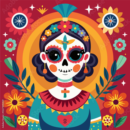 gradient  celebration day of the dead