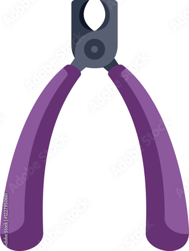 Nail clipper having ergonomic handles for comfortable grip, depicting concept of nail trimming