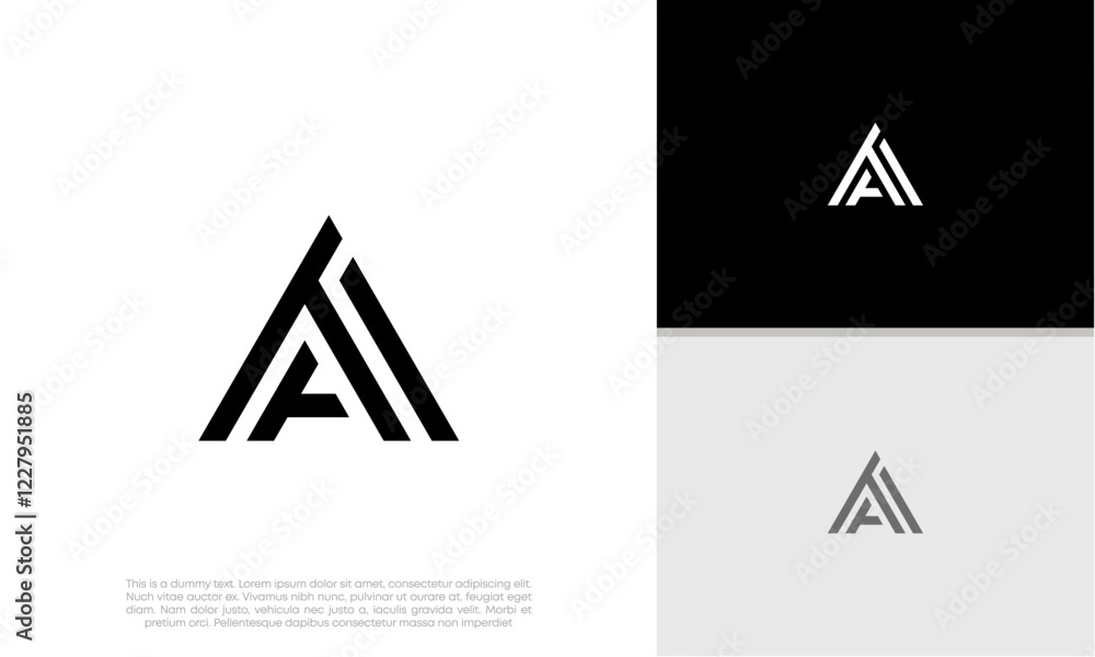 Initials A. AT logo design. Initial Letter Logo. Initials A. AT logo design. Initial Letter Logo.