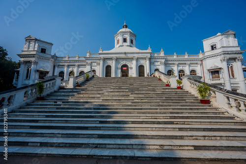 Grand Staircase Leading to Tajhat Palace, a Historic Landmark in Rangpur, Bangladesh photo