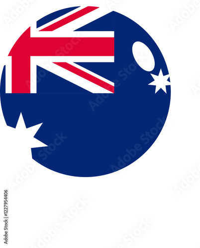 Astralia world globe flag icon

