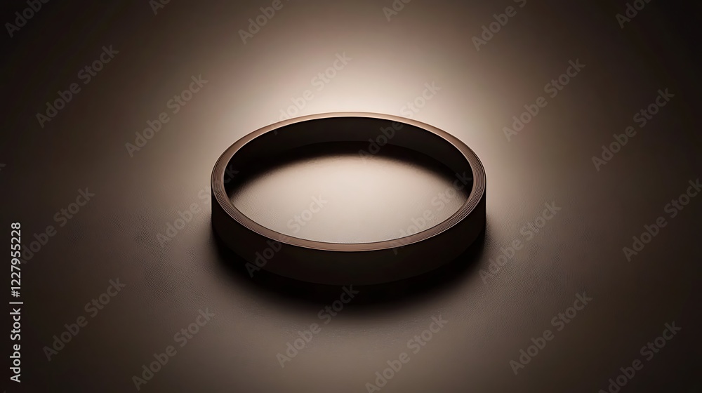 Dark Brown Ring on a Brown Surface Dark Brown Ring on a Brown Surface