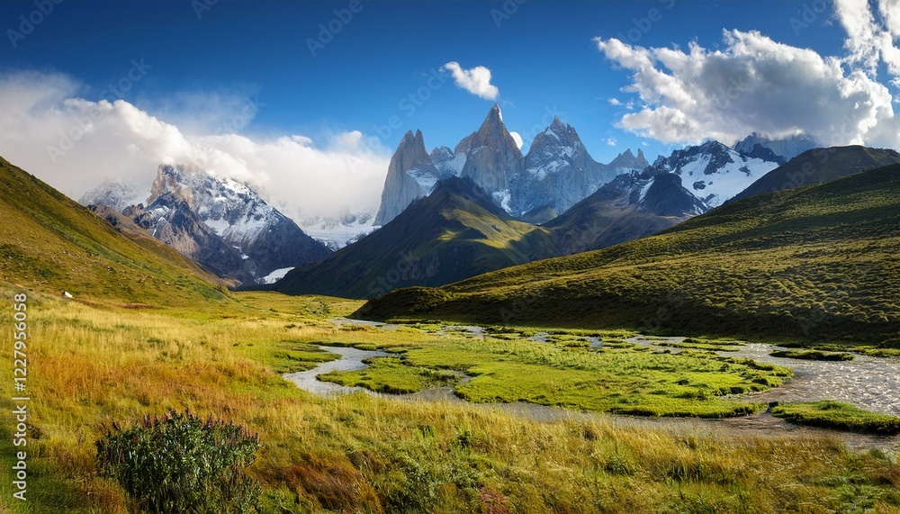Fototapeta premium landscape with lake