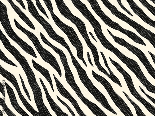 Zebra print pattern with a modern twist on a neutral background. photo