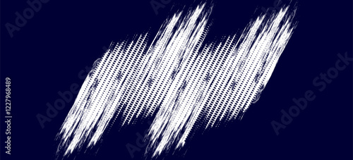 White halftone dots blue color pattern gradient grunge texture background. Dot pop art comic sport style vector illustration. Eps10