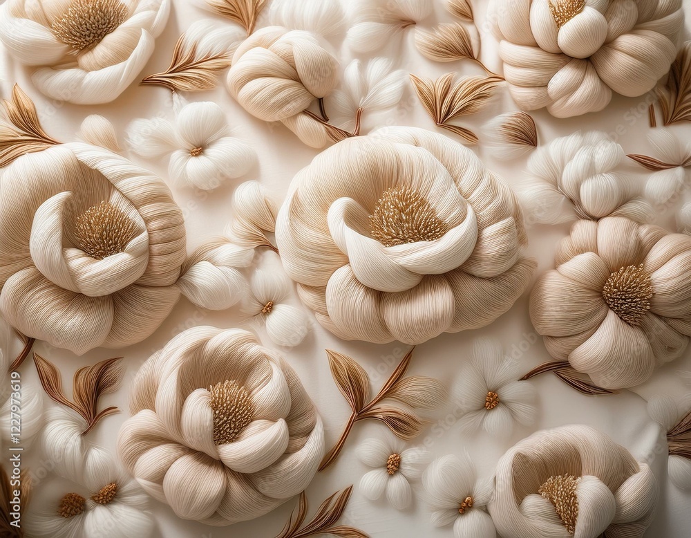 cotton flower print texture background quiet luxury concept natural elegant comfort timeless refined simplicity subtle sophisticated serene tasteful tranquil premium quality soft muted cotton flower print texture background quiet luxury concept natural elegant comfort timeless refined simplicity subtle sophisticated serene tasteful tranquil premium quality soft muted