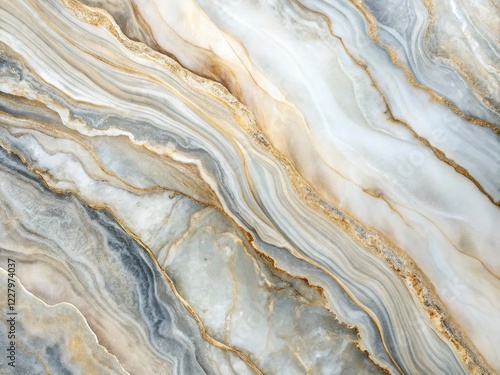 Wallpaper Mural Long Exposure Marble Texture: Subtle Gray & Cream Swirls Torontodigital.ca