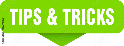 tips & tricks sticker. tips & tricks sign on transparent background