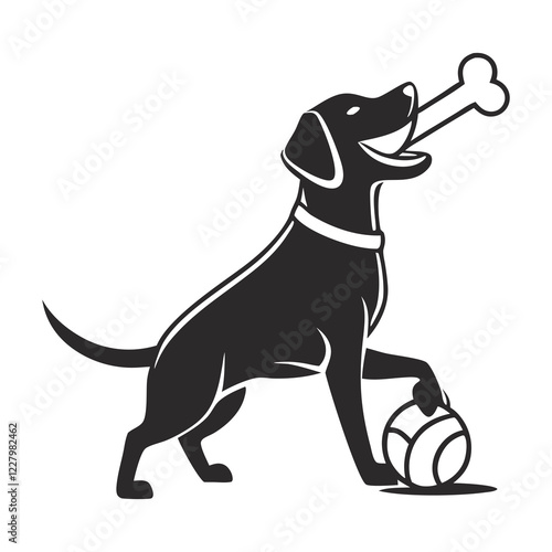 Dog traning logo with dental & tree combaind