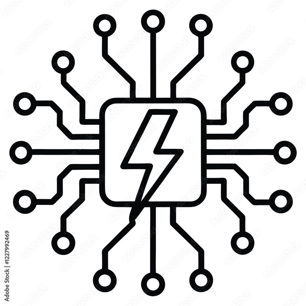 Electric Circuit Board Icon Vector Illustration Design for Technology and Electronics Graphics Electric Circuit Board Icon Vector Illustration Design for Technology and Electronics Graphics