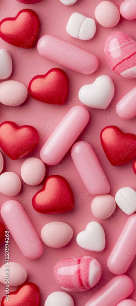 Contemporary Valentines Sentiments Heart Candy on Pink Canvas - Love Decor and Festive Marketing for Spring Celebrations in Event Planning and Creative Design Contemporary Valentines Sentiments Heart Candy on Pink Canvas - Love Decor and Festive Marketing for Spring Celebrations in Event Planning and Creative Design