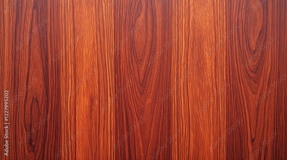 Naklejka premium Rich Red Wood Grain Texture, symbolizing warmth and natural beauty. Ideal for furniture, flooring, and interior design projects.