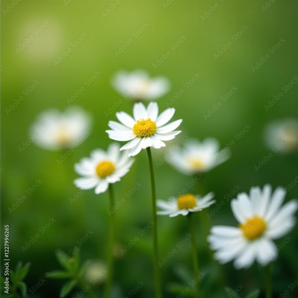 Soft petals of white Gypsophila in open ground, field, spring, open space Soft petals of white Gypsophila in open ground, field, spring, open space