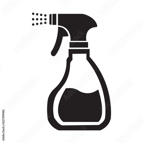spray bottle icon illustration design template