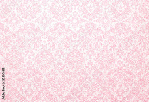Elegant vintage pink lace photo on a white background. Ideal for wedding invitations, fashion lookbook, or home decor.