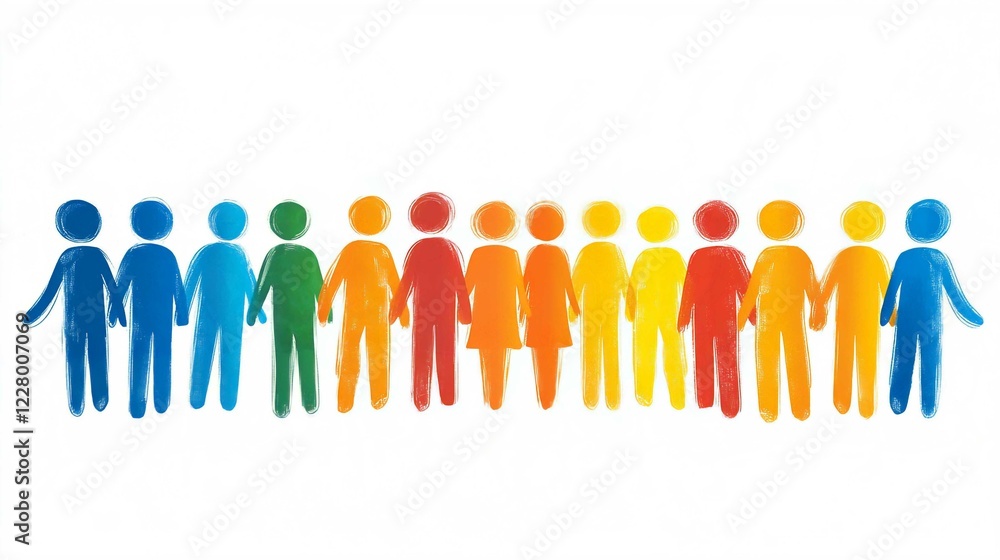 Diverse Business Team Unity Silhouette Icon 3D Leadership Illustration Diverse Business Team Unity Silhouette Icon 3D Leadership Illustration